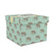 Elephant Gift Boxes with Lid - Canvas Wrapped - Medium - Front/Main