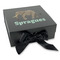 Elephant Gift Boxes with Magnetic Lid - Black - Front (angle)