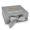 Elephant Gift Boxes with Magnetic Lid - Silver - Front