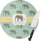Elephant Glass Cutting Board (Personalized)