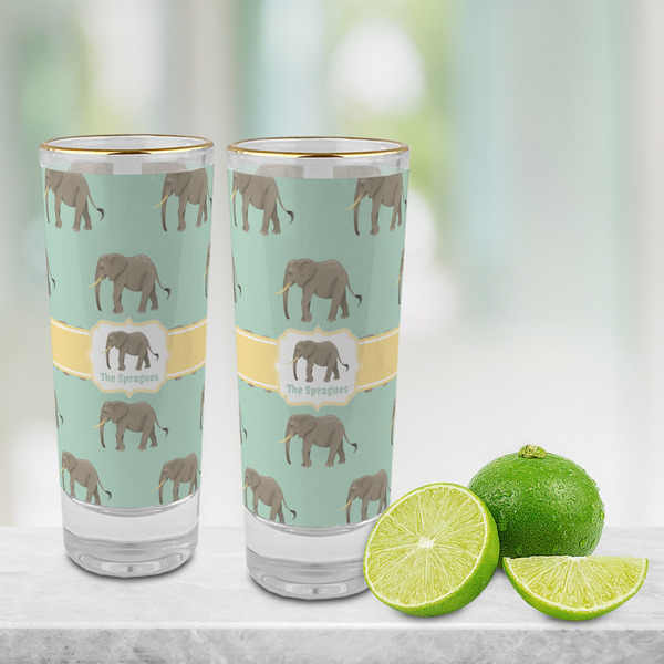 Elephant Glass Shot Glass - 2 oz - LIFESTYLE