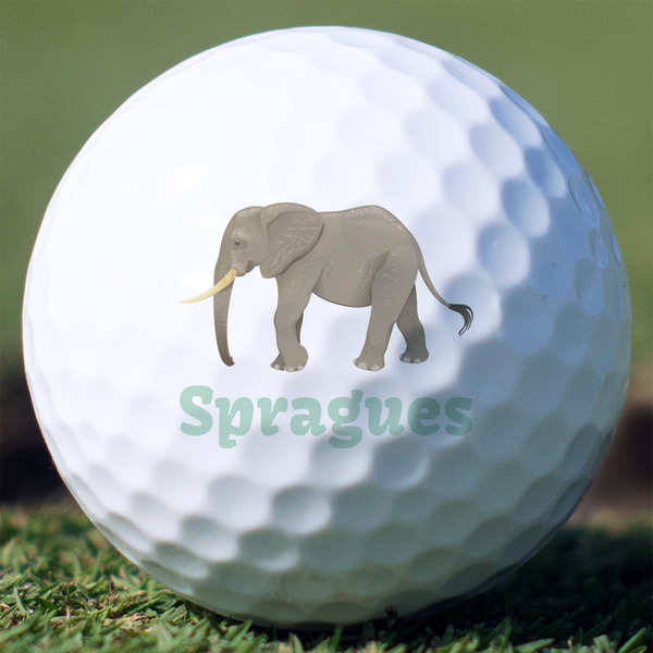 Custom Elephant Golf Balls - Titleist Pro V1 - Set of 3 (Personalized)