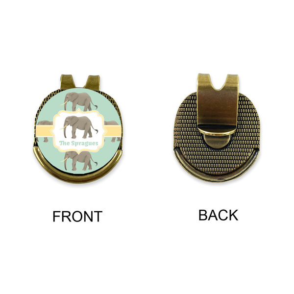 Elephant Golf Ball Hat Clip Marker - Apvl - GOLD