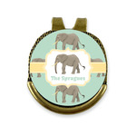 Elephant Golf Ball Marker - Hat Clip - Gold