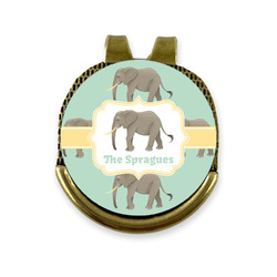 Elephant Golf Ball Marker - Hat Clip - Gold