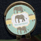 Elephant Golf Ball Marker Hat Clip - Gold - Close Up