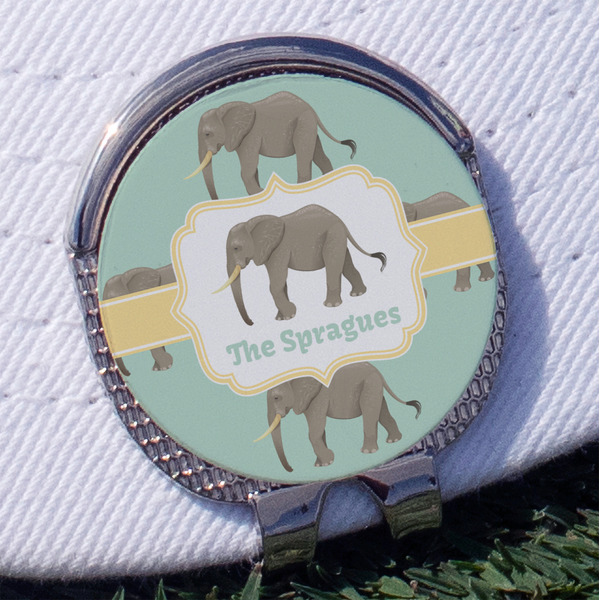 Custom Elephant Golf Ball Marker - Hat Clip