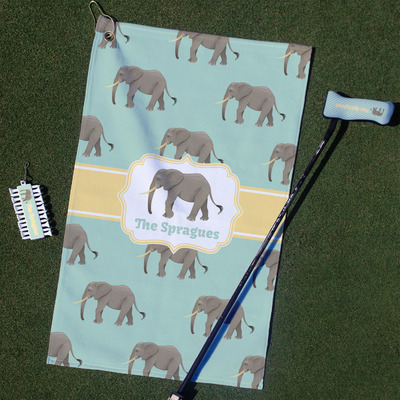 Custom Elephant Golf Towel Gift Set (Personalized)