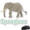 Elephant Graphic Car Decal