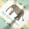 Elephant Hooded Baby Towel- Detail Close Up
