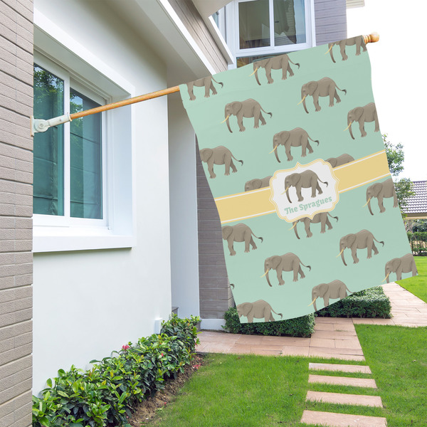 Elephant House Flags - Single Sided - LIFESTYLE