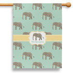 Elephant 28" House Flag - Double Sided (Personalized)