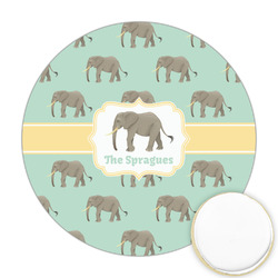 Elephant Printed Cookie Topper - 2.5" (Personalized)