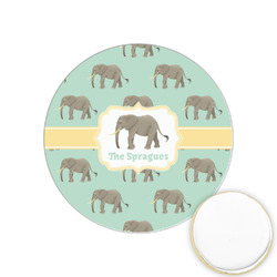 Elephant Printed Cookie Topper - 1.25" (Personalized)