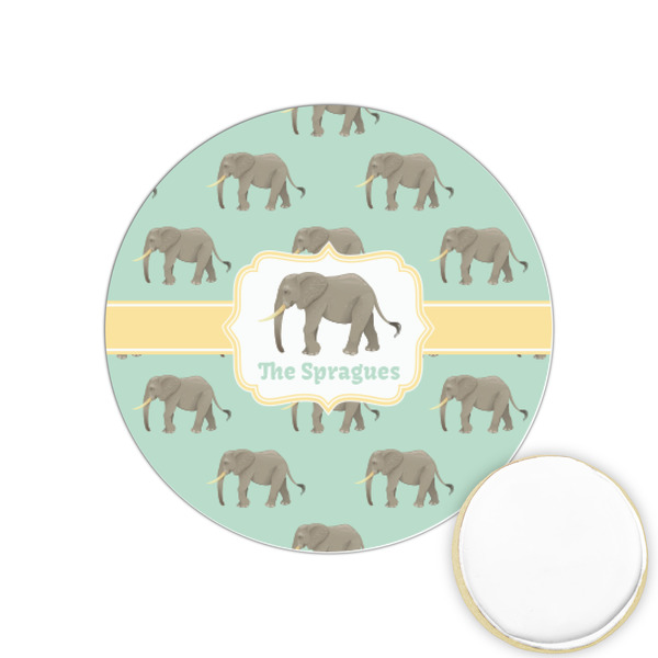 Custom Elephant Printed Cookie Topper - 1.25" (Personalized)