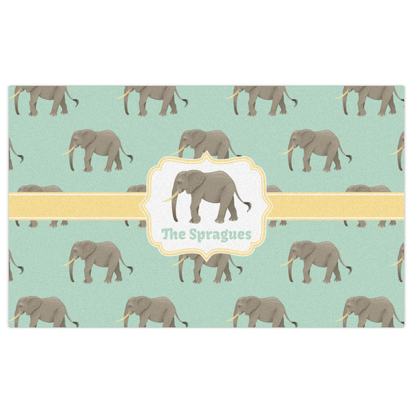 Elephant Indoor / Outdoor Rug - 3'x5' - Front Flat