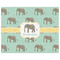 Elephant Indoor / Outdoor Rug - 8'x10' - Front Flat
