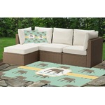 Elephant Indoor / Outdoor Rug - Custom Size w/ Name or Text