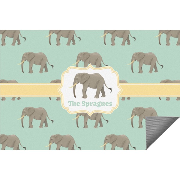Custom Elephant Indoor / Outdoor Rug (Personalized)