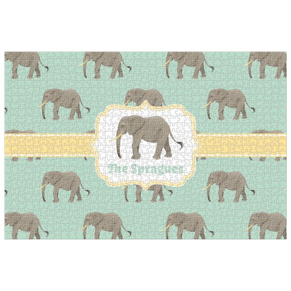 Custom Elephant 1014 pc Jigsaw Puzzle (Personalized)