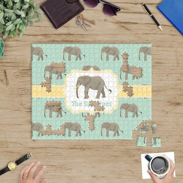 Elephant Jigsaw Puzzle 500 Piece - In Context