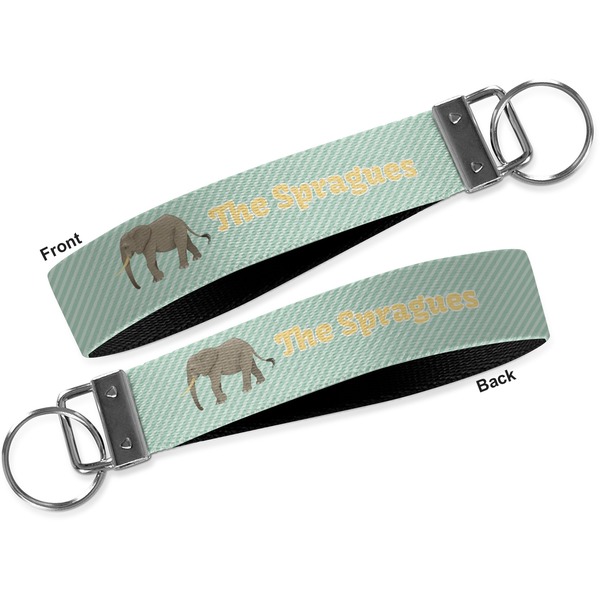 Elephant Key-chain - Metal and Nylon - Front and Back