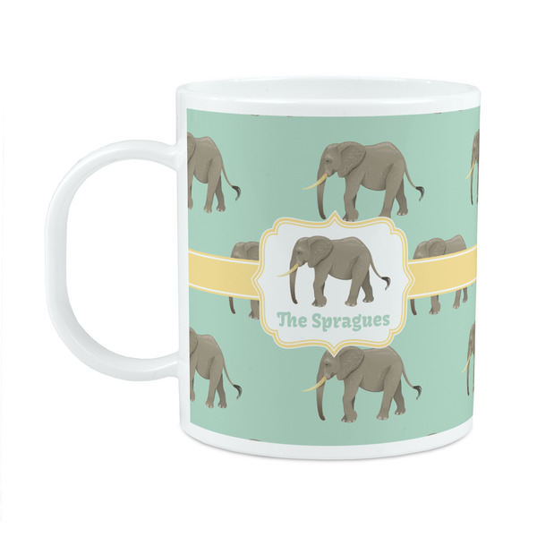 Custom Elephant Plastic Kids Mug (Personalized)