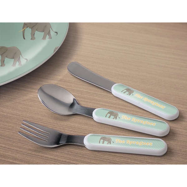 Elephant Kids Flatware w/ Plate