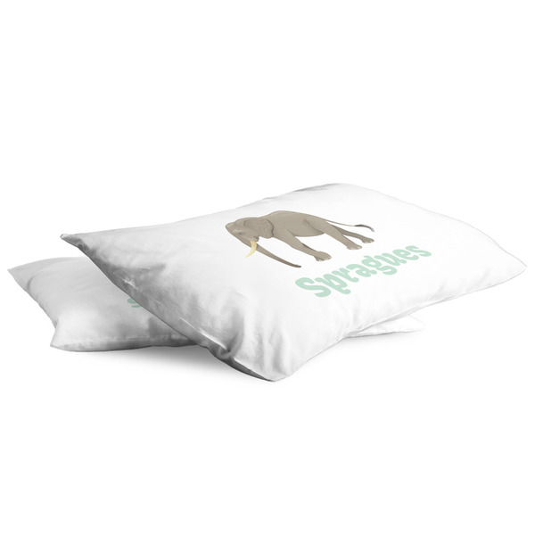 Elephant King Pillow Case - TWO (partial print)