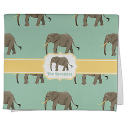 Elephant Kitchen Towel - Poly Cotton w/ Name or Text
