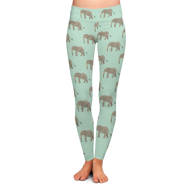Custom Elephant Ladies Leggings - Large