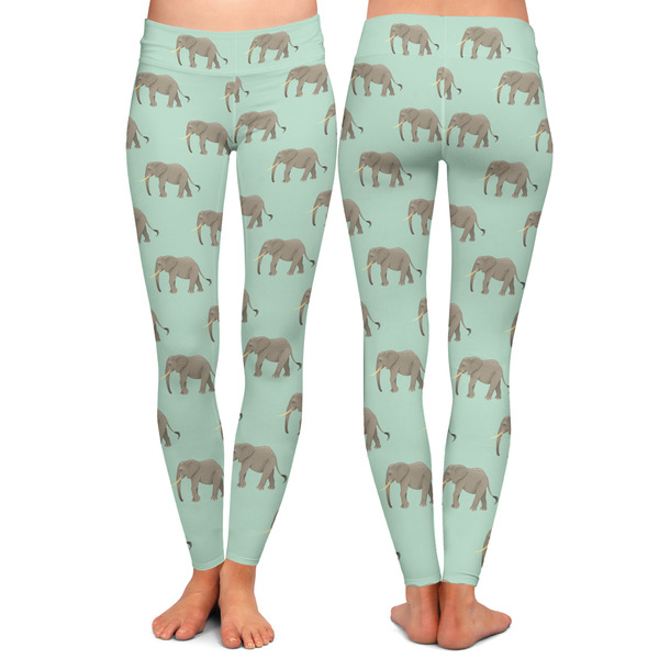 Elephant Ladies Leggings - Front and Back