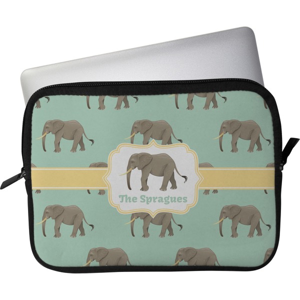 Custom Elephant Laptop Sleeve / Case - 13" (Personalized)