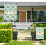 Elephant Large Garden Flag - Single Sided (Personalized)