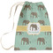 Elephant Large Laundry Bag - Front View