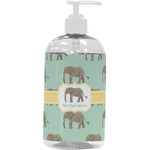 Elephant Plastic Soap / Lotion Dispenser (16 oz - Large - White) (Personalized)