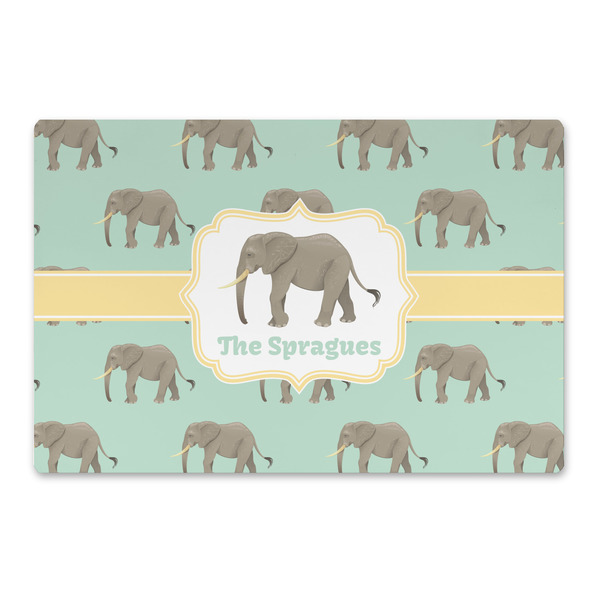 Custom Elephant Large Rectangle Car Magnet (Personalized)