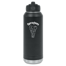 Elephant Water Bottle - Laser Engraved - Front (Personalized)