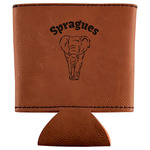 Elephant Leatherette Can Sleeve (Personalized)