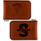 Elephant Leatherette Magnetic Money Clip - Front and Back
