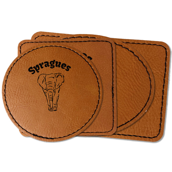 Custom Elephant Faux Leather Iron On Patch (Personalized)