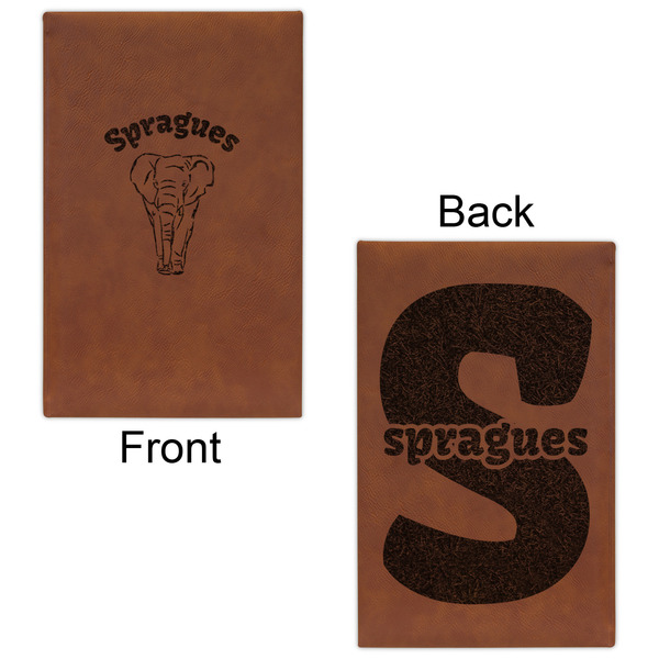 Elephant Leatherette Sketchbooks - Small - Double Sided - Front & Back View