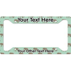 Elephant License Plate Frame - Style A (Personalized)