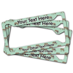 Elephant License Plate Frame (Personalized)