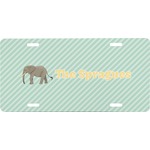 Elephant Front License Plate (Personalized)