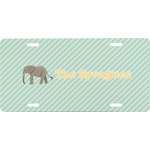 Elephant Front License Plate (Personalized)