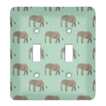 Elephant Light Switch Cover (2 Toggle Plate)