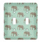 Elephant Light Switch Cover (2 Toggle Plate)