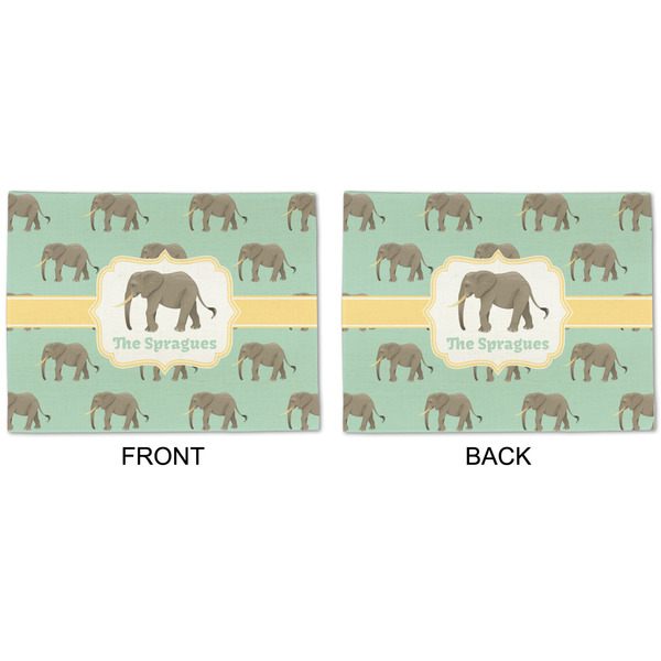 Elephant Linen Placemat - APPROVAL (double sided)