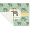Elephant Linen Placemat - Folded Corner (single side)